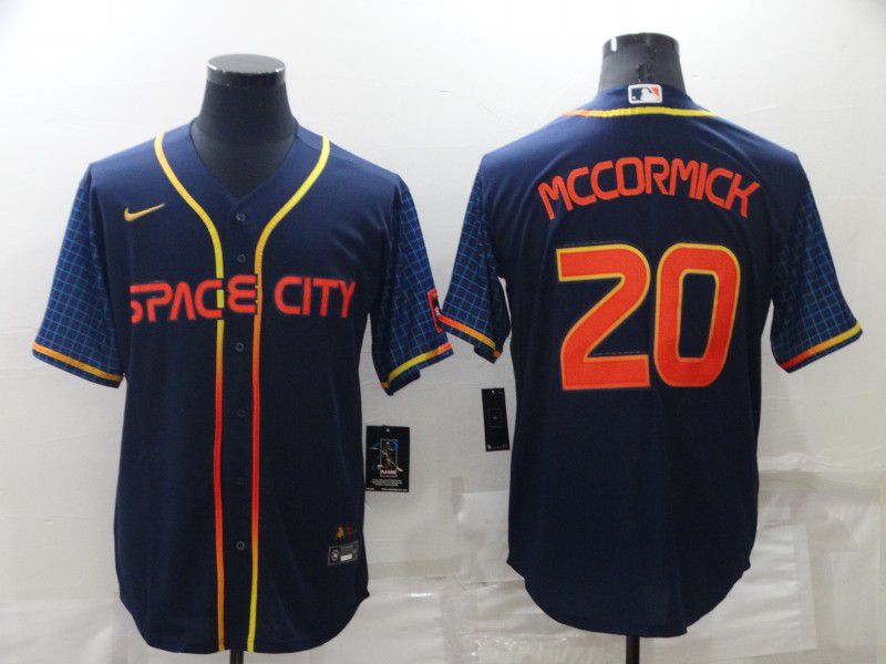 Men Houston Astros #20 Mccormick Blue City Edition Game Nike 2022 MLB Jerseys